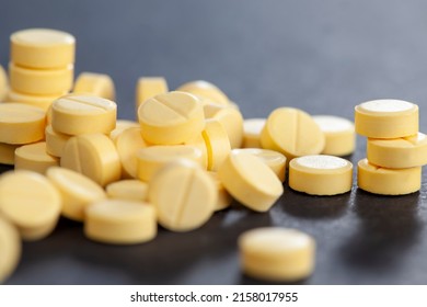 Medicinal Product In The Form Of Pills , A Large Number Of Medical Pills Used In Medical Practice For The Treatment Of Diseases