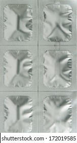 Medicine Aluminum Foil Blister Pack Background