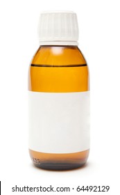 Medicine Bottle Isolate On White