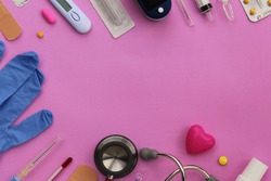 Stethoscope, syringe and vitamins, a Health & Medical Photo by Mirabel