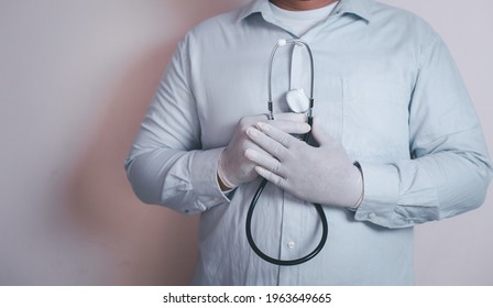 Medicine doctor and stethoscope, medical technology network concept - Shutterstock ID 1963649665