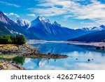 Medicine Lake is located within Jasper National Park, Alberta, Canada. It is located 20 km southeast of the townsite of Jasper, Alberta. Medicine Lake is 7 km long and is a shallow lake.