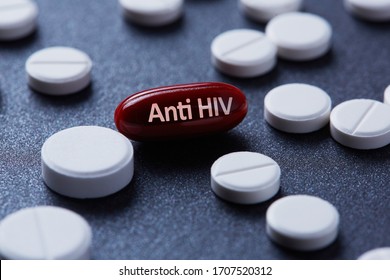 Medicine For Treatment HIV Infection. HIV/AIDS HAART - Highly Active Antiretroviral Therapy 