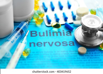 Medicines Bulimia Diagnosis Written On Paper Stock Photo (Edit Now ...