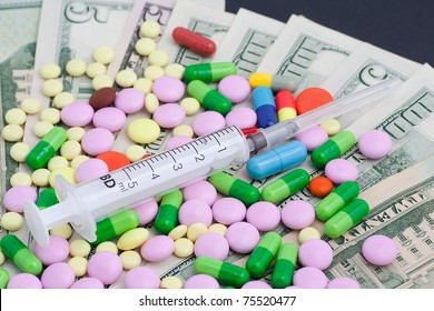 Medicines costs money. Drugs and dollars
