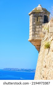 Medieval Architecture In The Santa Barbara Castle In Alicante, Spain