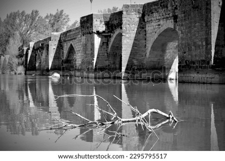 Similar – Image, Stock Photo Overflow Deserted Bridge