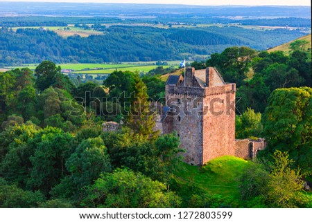 Medieval Castle Campbell near Dollar, Clackmannanshire, Scotland.