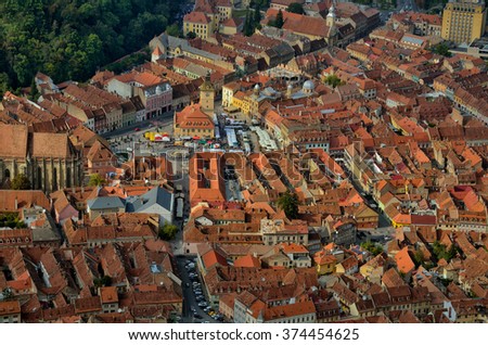 Similar – Aerial View Of Brasov City In Romania