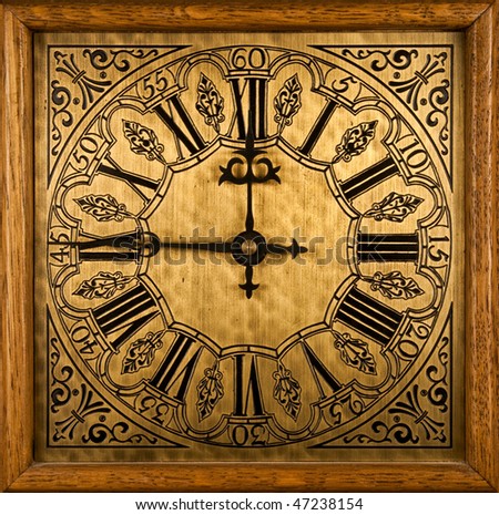 Medieval clock face
