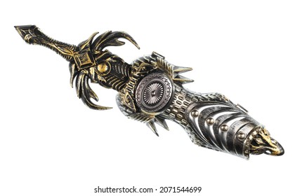 Medieval Fantasy Sword Isolated On White Stock Photo 2071544699 ...