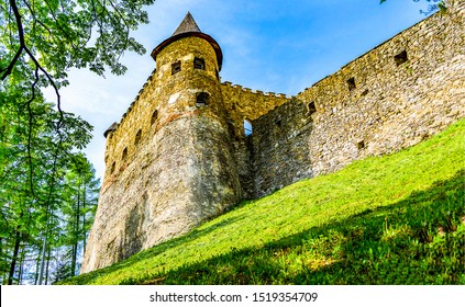 Medieval Fortress Tower. Ancient Castle