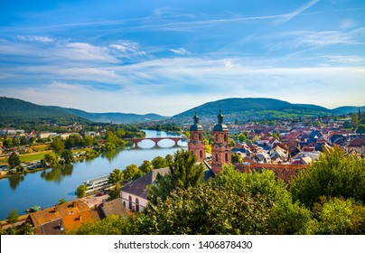 Medieval German Town Miltenberg On Main River, Bavaria.