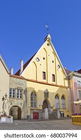 Medieval Great Guild Hall In Old Tallinn, Estonia