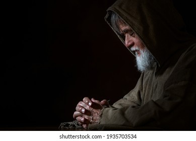 A Medieval Monk In Prayer