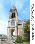 Medieval Notre-Dame church in Sillé-le-Guillaume, Département Mayenne, Pays de la Loire, France