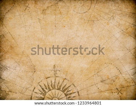 medieval old nautical map background