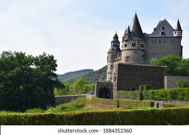 medieval Schloss Bürresheim in the Eifel, known from several movies - Shutterstock ID 1884352360