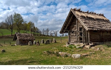 Medieval settlement reconstruction site, Kaszuby Region, Poland