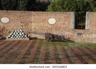 Medieval Siege Weapon: Cannon. Rome, Italy.