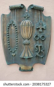 Medieval Sign Of A Gold Smith In Augsburg