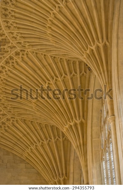 Medieval Stone Fan Vaulted Ceiling Stock Photo Edit Now