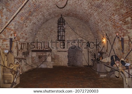 medieval torture chamber in an old castle