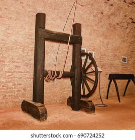 Medieval Torture Rack. Medieval Instrument Of Torture .