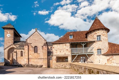 Medieval Village Of Curemonte In Corrèze, In New Aquitaine, France