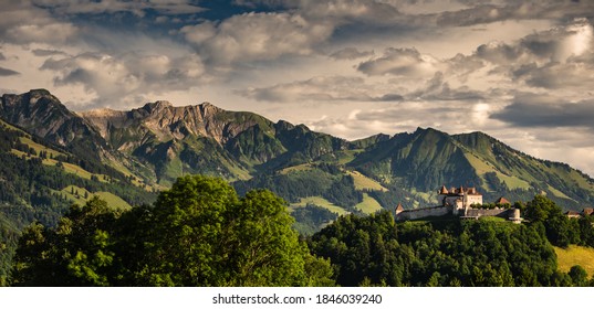 The Medieval Village Of Gruyeres, Switzerland