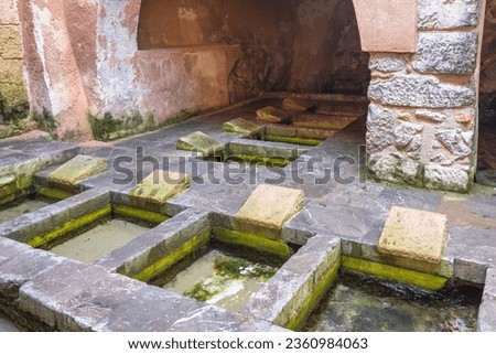 Medieval washhouse in Cefalu, an attractive destination in Sicily, Italy, Europe.