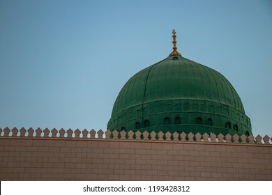 Medina Green Dome. Masjid Nabawi