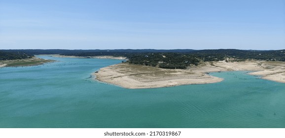 Medina Lake Arial View Texas