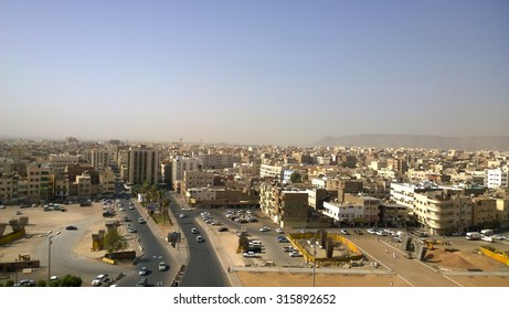 Medina, Saudi Arabia   May 31, 2015: Aerial Shot Of The City Of Medina In Saudi Arabia