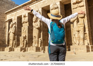 Medinet Habu temple in Luxor, Valley of King, Egypt - Shutterstock ID 2170460415