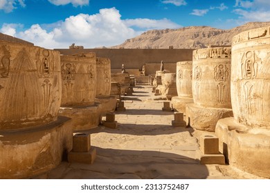 Medinet Habu temple in Luxor, Valley of King, Egypt - Shutterstock ID 2313752487
