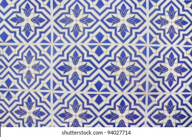 Mediterranean Arabic Style Ceramic Tile Wall Located In Alicante Spain