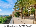 Mediterranean balcony in Tarragona city, Catalonia, Spain, Europe