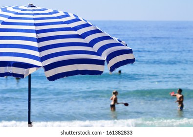 Mediterranean Beach During Hot Summer Day Stock Photo (Edit Now) 161382833