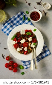 Mediterranean Bean Salad.style Hugge .selective Focus