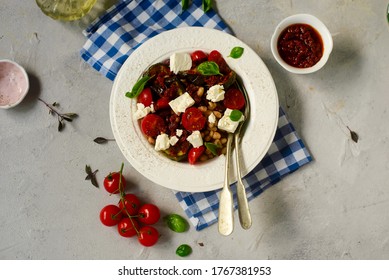 Mediterranean Bean Salad.style Hugge .selective Focus