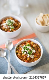 Mediterranean Chickpea And Lentil Chili Curry