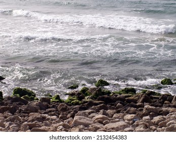 Mediterranean Coast In Tel Aviv, Early Spring, Waves, Travel, Vacation