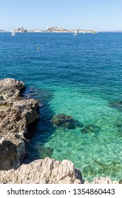 The Mediterranean Sea And The Château D'If, Marseille