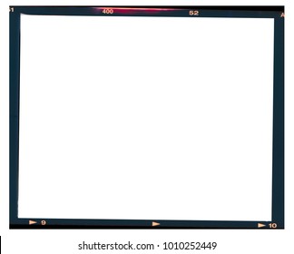 Medium format color film frame.With white space. - Shutterstock ID 1010252449