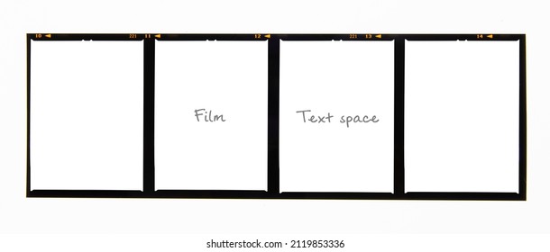 Medium format color film frame.With white space.text space. - Shutterstock ID 2119853336