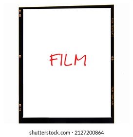 Medium Format Color Film Frame.With White Space.text Space.