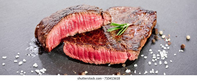 mittelgegrilltes Steak