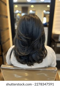 Medium Length Layered Hair Cut