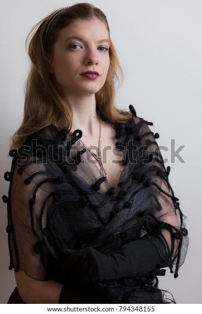 Medium Shot Beautiful Young Woman Long Stock Photo Edit Now
